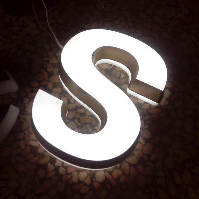 Wholesale High Quality Acrylic Front And Back Lighting Outdoor Luminous Storefront 3d Led Indoor Wall Back-Lit Decoration