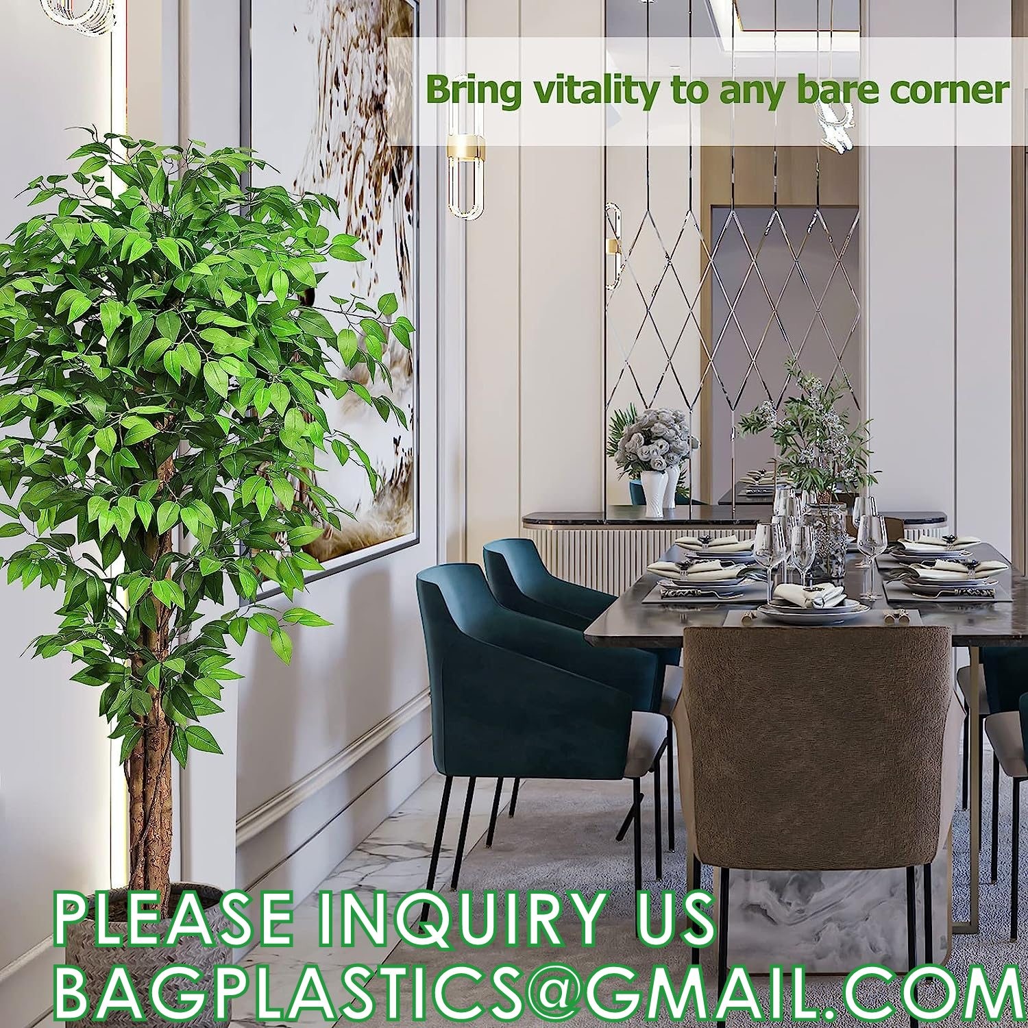 Artificial Plant Ficus Carica Fruit Plant Bonsai Tree Faux Plant Indoor Home Decor Plant Potted Plant Home