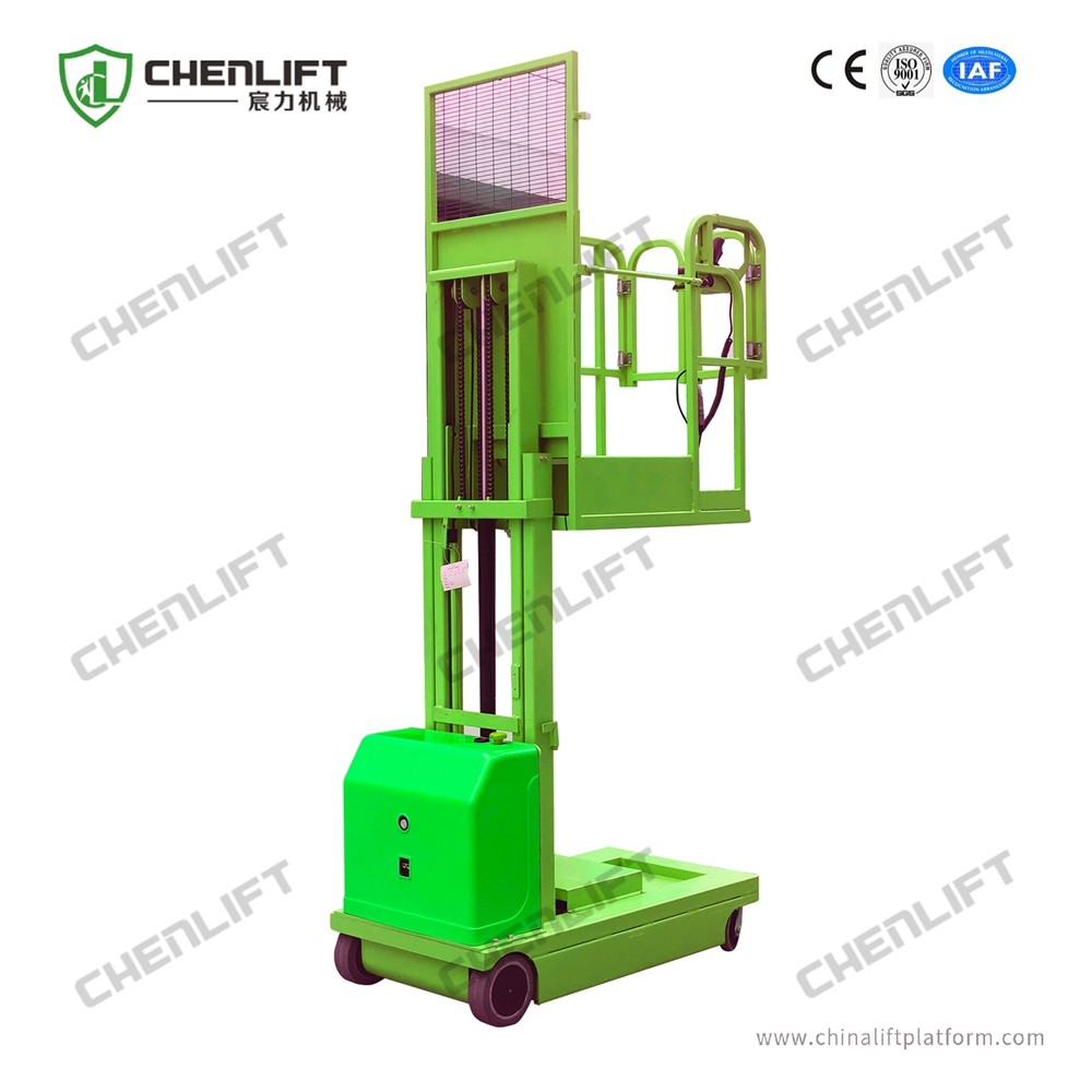 4.5m Battery Powered Full Electric Order Picker Lift Truck Self Propelled