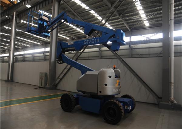 Low Power Consumption Electric Articulating Boom Lift 14M 230KG Long Battery