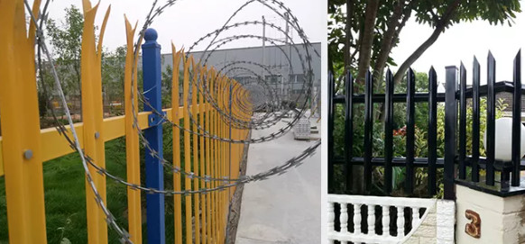 Residential Security Low Carbon Steel Palisade Fencing Rodent Proof
