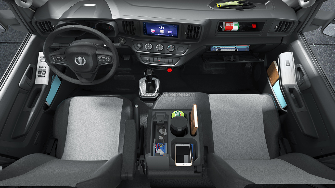Affordable 3.5-Ton Box Type Small Pure Electric Truck with a Box White 4010*1850*1650