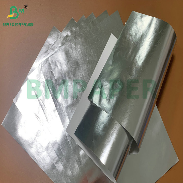 Aluminum Coating White Back 70gsm Wet Strength Paper For Glass Bottle Of Beer 