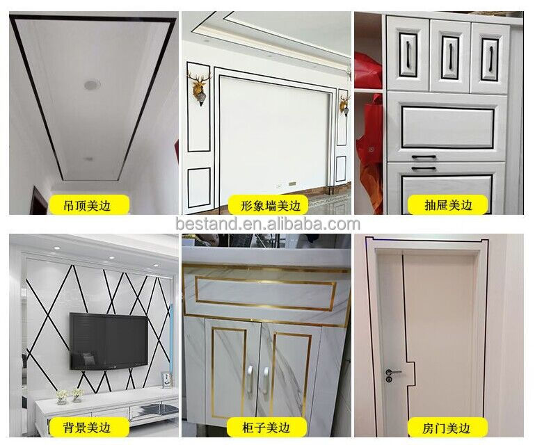 Waterproof Self Adhesive PVC Decorative Strip For Wallpaper And Wall Decoration