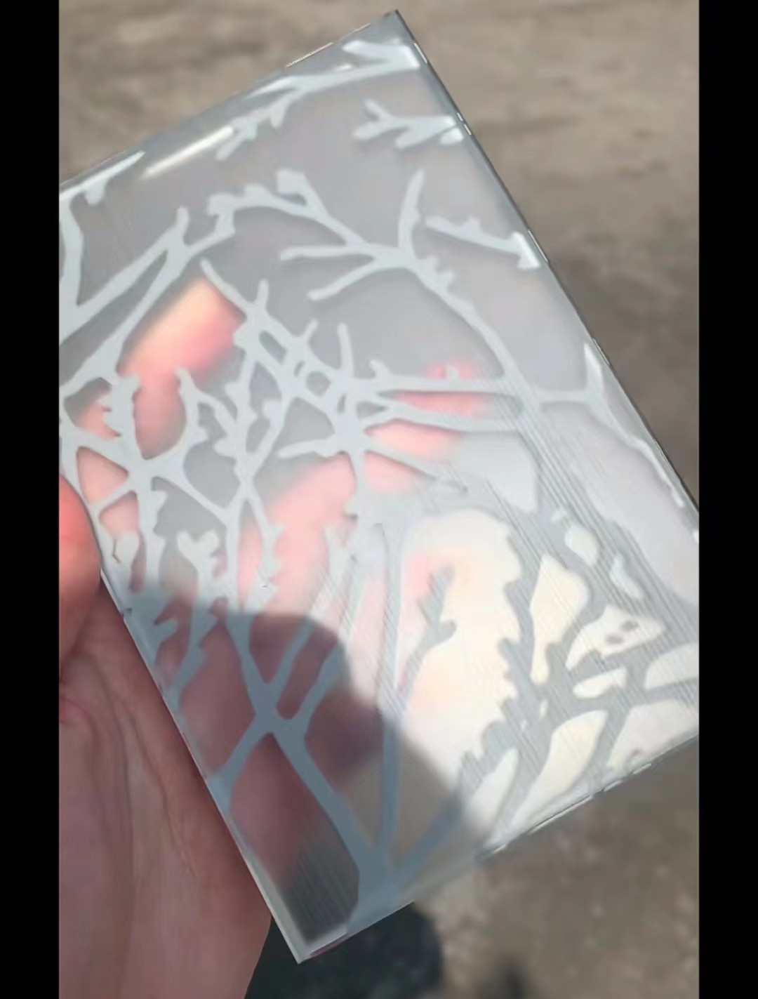 Acid Etched Frost Art Tempered Glass SGCC OEM Ultra Clear