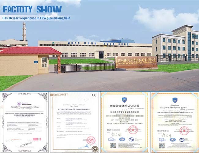 High Frequency Welded Pipe Mill 1mm Straight Seam Welded Steel Pipe Mill Automatic Pack And Bundle Up