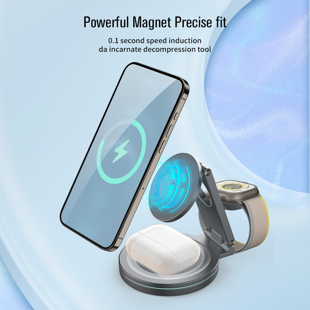 100-205KHZ Working Frequency QI Wireless Charger for Samsung ≥75% Charging Efficiency