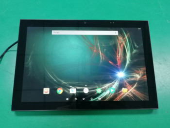 Quality Big Screen Size 10" Wall mount Android capacitive touch panel with LED NFC reader for meeting Room Schedule for sale