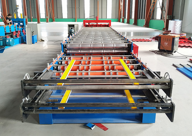 Double Deck Color Steel Sheet Roof Tile Making 2 Layer Roll Forming Machine For Roof Sheet