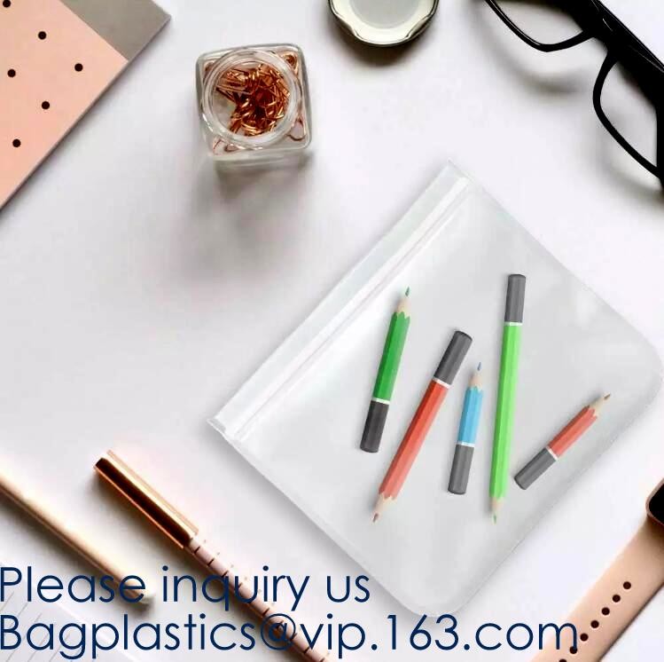 Reusable Transparent PVC Colored Bubble Zip lockk Bag,Eva/pe/pvc Zip lockk Frosted Biodegradable Clear Cellphone Garment Bag