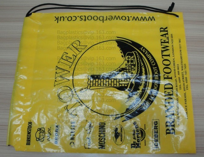 Custom logo HDPE / LDPE patch handle die cut plastic shopping bag for carrying bread,Die Cut Handle Shopping Bag bagease