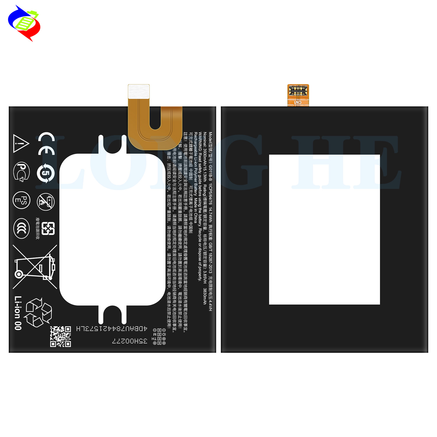 3930mAh Capacity G011B-B Battery For Pixel 2XL Batteries Bateria Rechargeable Battery