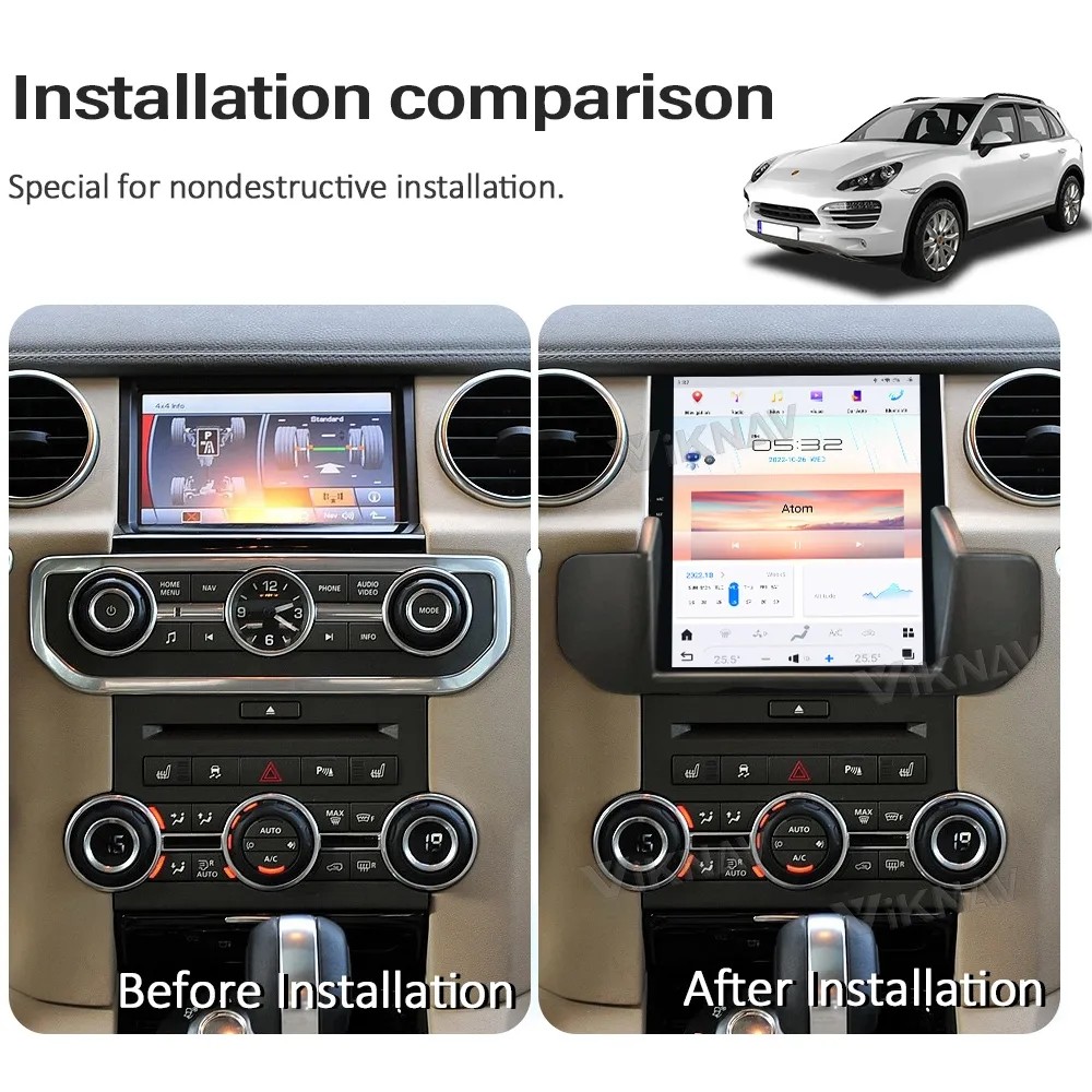 10.4 Inch Car radio For 2009--2016 Range Rover Discovery 4 GPS Navigation Multimedia Player Wireless Carplay BT 4G