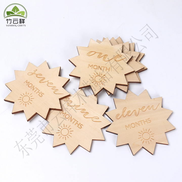 Wooden Christmas pendants small lanterns for home decorations