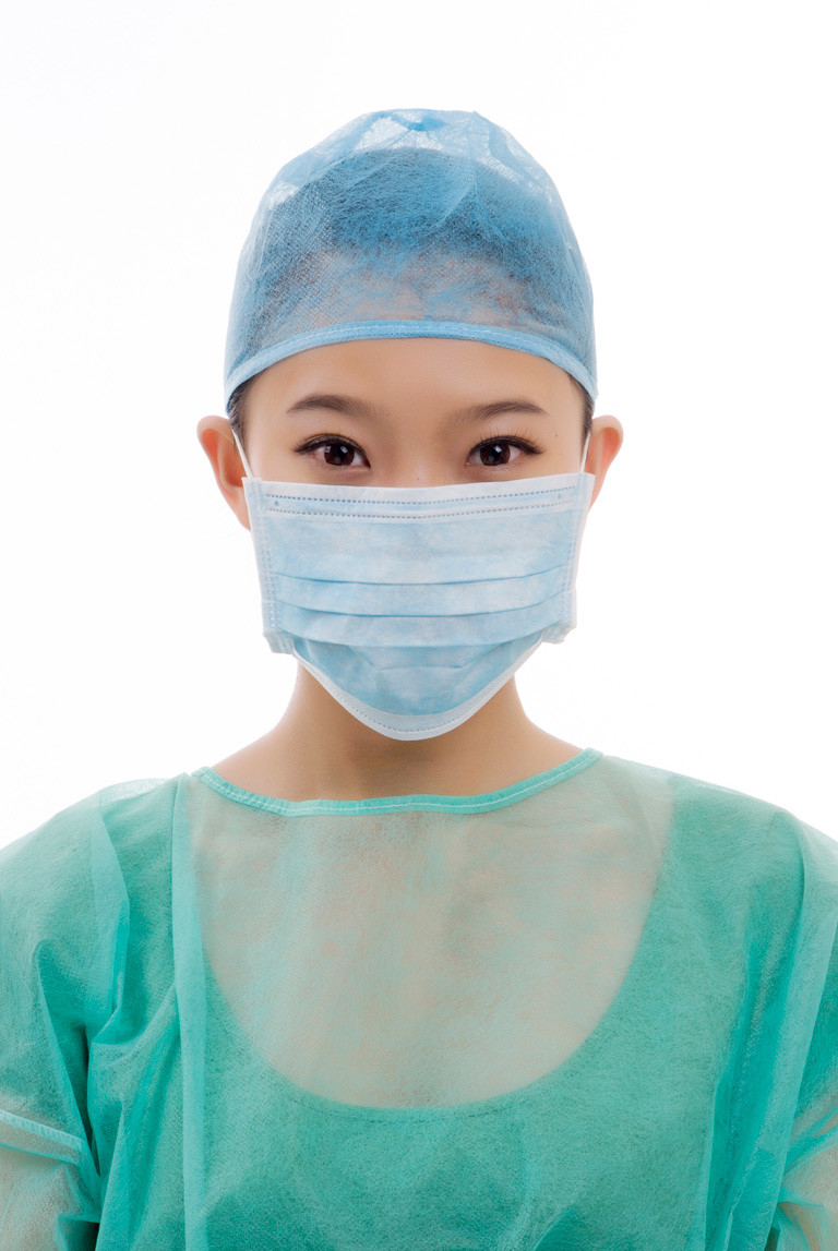 Non-Sterile White Or Blue Or Green Disposable Medical Face Masks For Hospital And Dental Clinic
