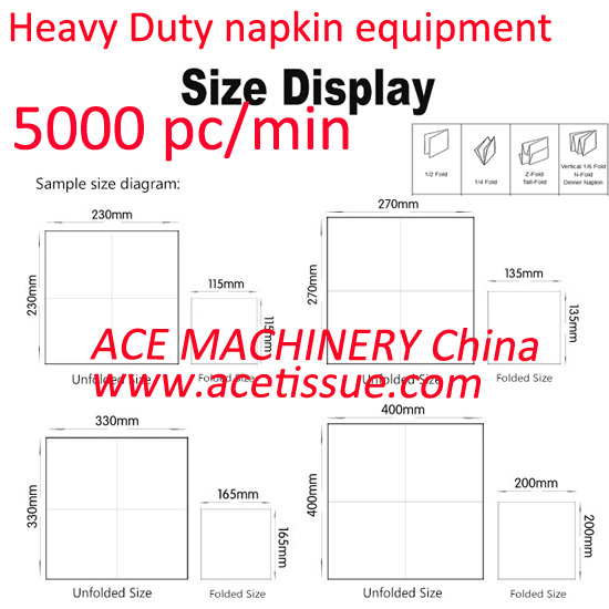 automatic napkin machinery