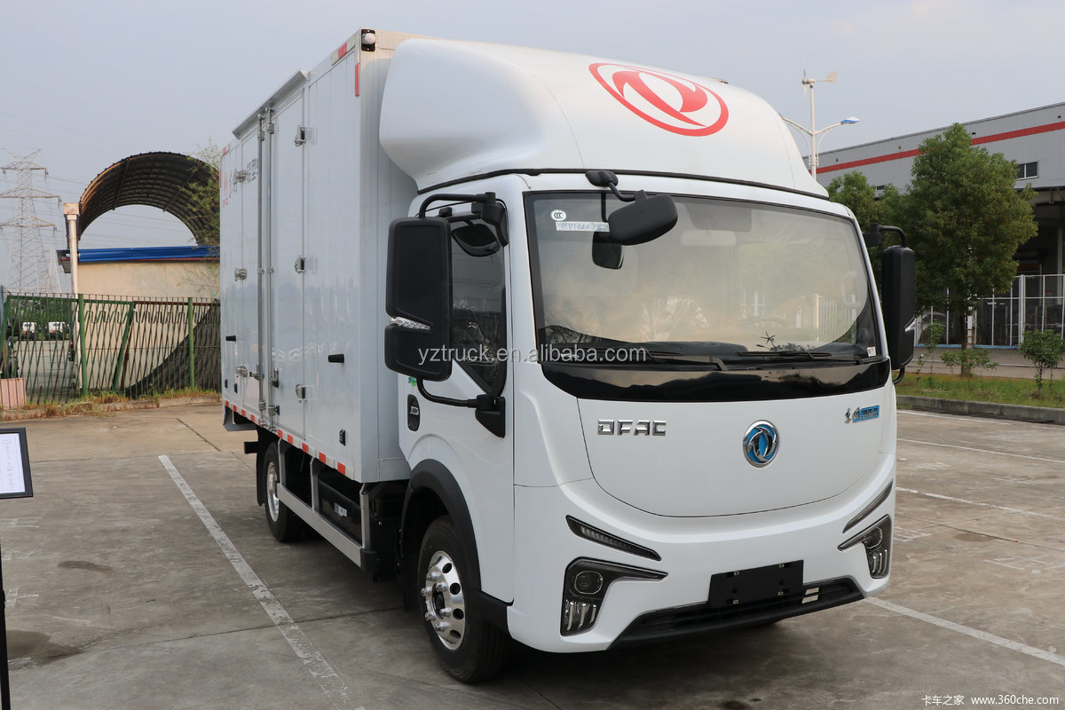 Electric Fuel Type Dongfeng Cargo Trucks with 4200X2100X2100 mm Cargo Tank Dimension