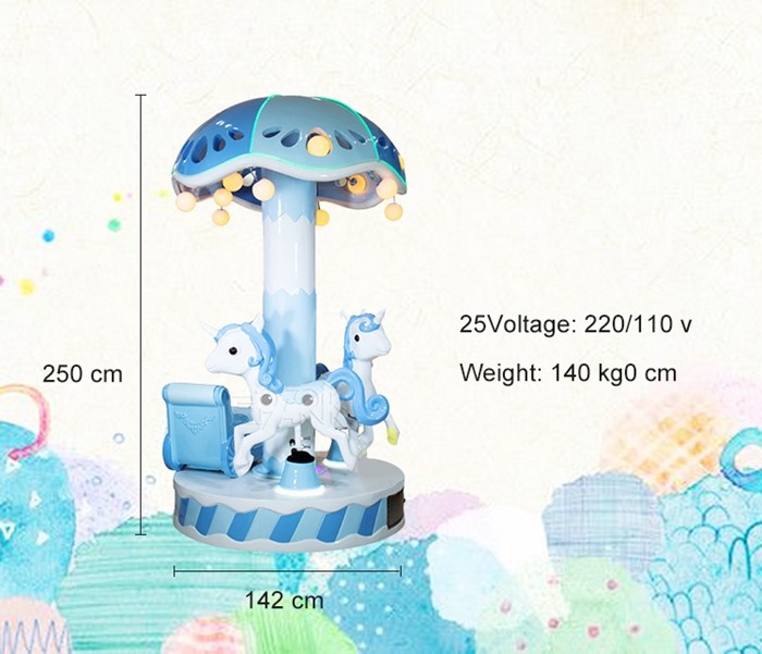 Mini Electric Children Riding Carousel Amusement Park Equipment Rides
