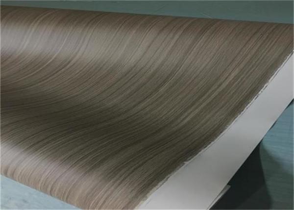Brown Textured Vinyl Kitchen Door Covering Non Adhesive 150M Per Roll 0.3 X