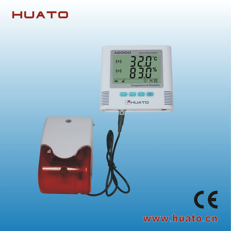Multi Function Digital Thermometer Hygrometer With Sound / Light Alarming Function