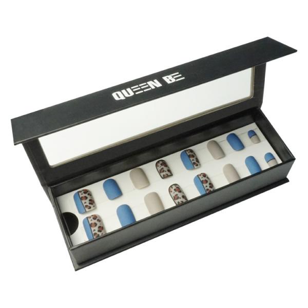 157gsm Coated Paper 1200gsm Cardboard False Nails Packaging Box Custom Order