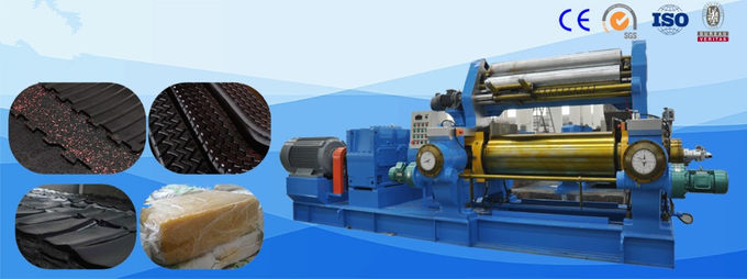 Two Roll Rubber Open Mixing Mill 50HRC 60HRC