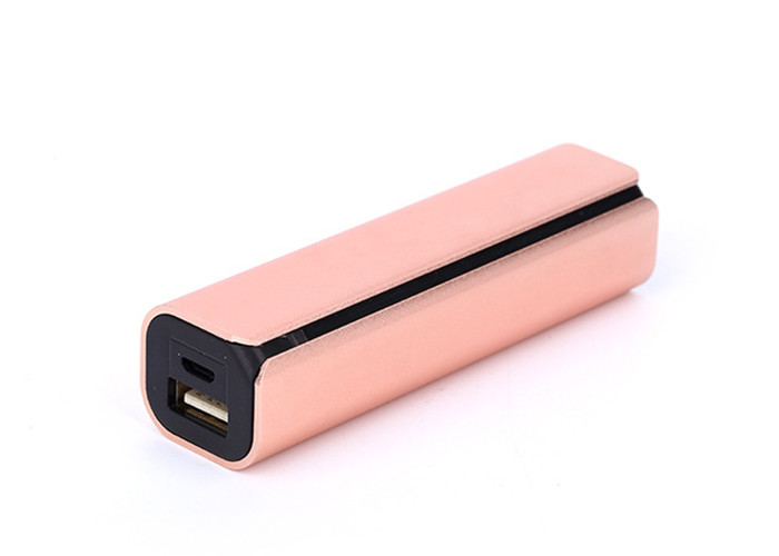 2600 Milliampere Slim Metal Power Bank With Over Load Temperature Protections