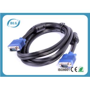 1.5M 2M VGA Computer Extension Cables With Black Magnet Ring High Speed