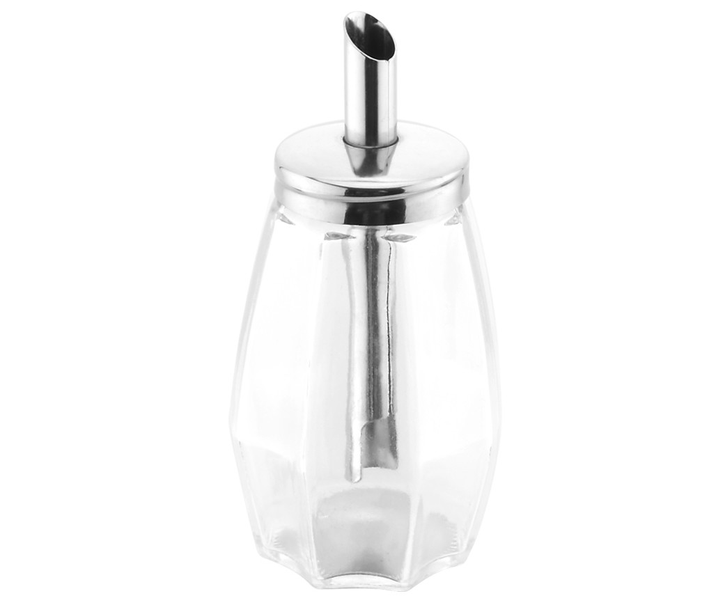 Salt and Pepper Shakers Soy Sauce and Oil Dispensers / High Transparent Glass Condiment Pots