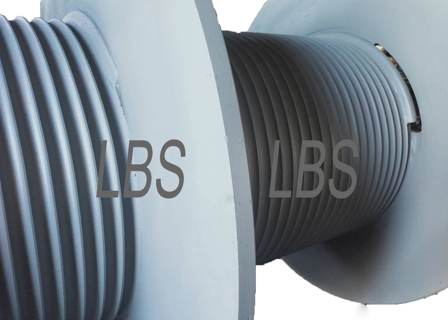Crane 2000mm Wire Rope Winch Drum For LBS Hoisting Drum Industries