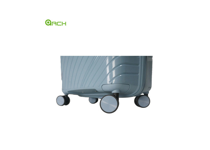 Manufacturer PP Trolley Luggage with Double Spinner Wheels