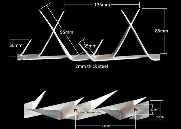 Barb L64mm Barb Thickness 0.8mm Fence Wall Spikes