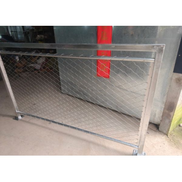 Quality Balustrade Cable Mesh 2.0mm 5cm Mesh Size  Stainless Steel Ferrule Rope Mesh for sale