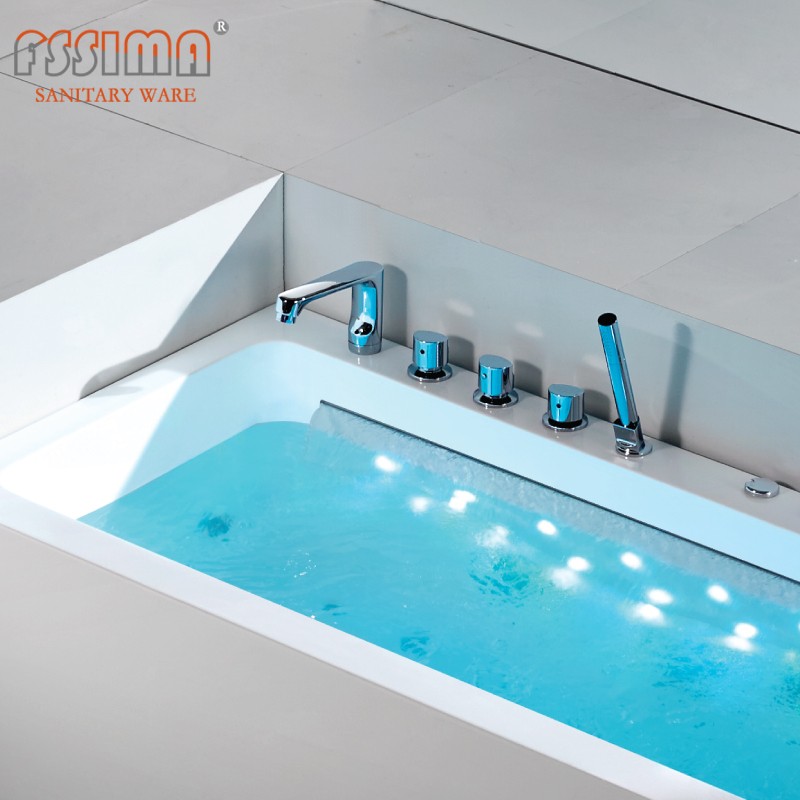 1.5m Indoor Outdoor Whirlpool Spa Bathtub Freestanding Portable Hydrotherapy Tub