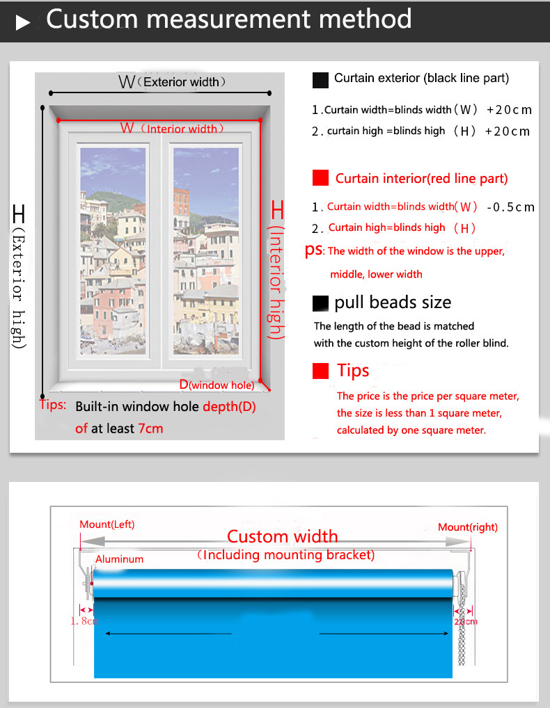 Polyester Material Roller Curtain Blind For Advertisement Print Logo