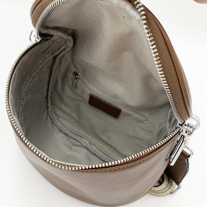 For Women Genuine Leather Shoulder With Zipper Closure For Shopping