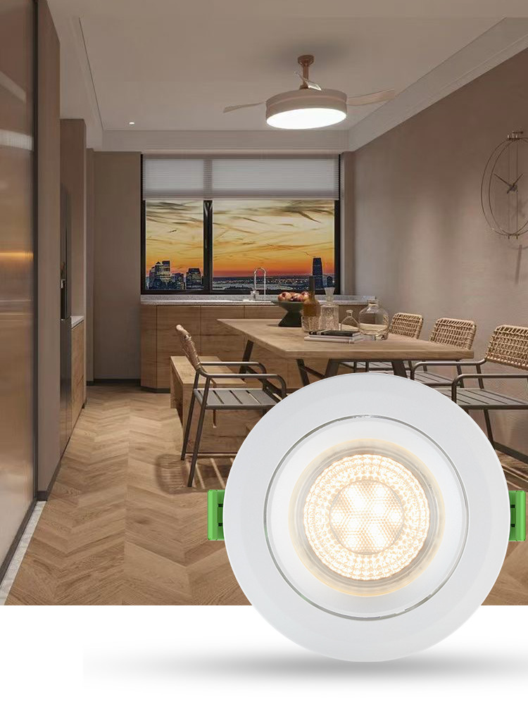No Flicker Mini Dimmable LED Downlights Waterproof Tiltable 5W 99Ra