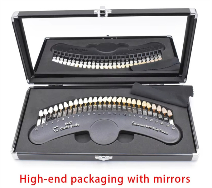 3D Shade Guide 27 Colors Comparator Tooth Bleaching Shade Chart Board