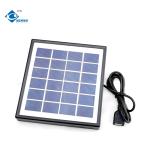 6V High Efficiency Portable Solar Panel Charger ZW-2W-6V-3 Glass Laminated Solar