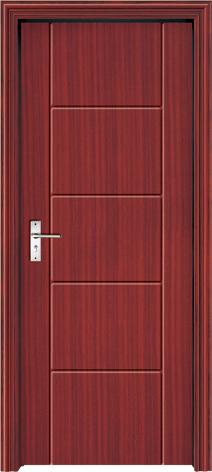 Eco-friendly Swing Type Interior PVC Wood Doors,40mm thickness wood door, For
