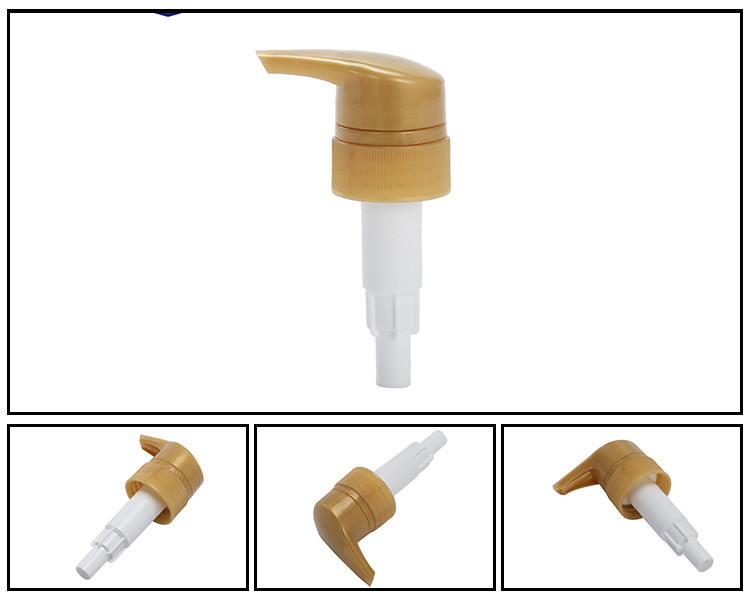 White Smooth Plastic Pump Head 0.5cc Cosmetic Spray Nozzle With Full Cap