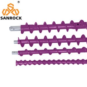 China High Speed Anger Drill Pipe Single / Double Spiral Blades Threaded Drill Rod Twist Drill Pipe on sale