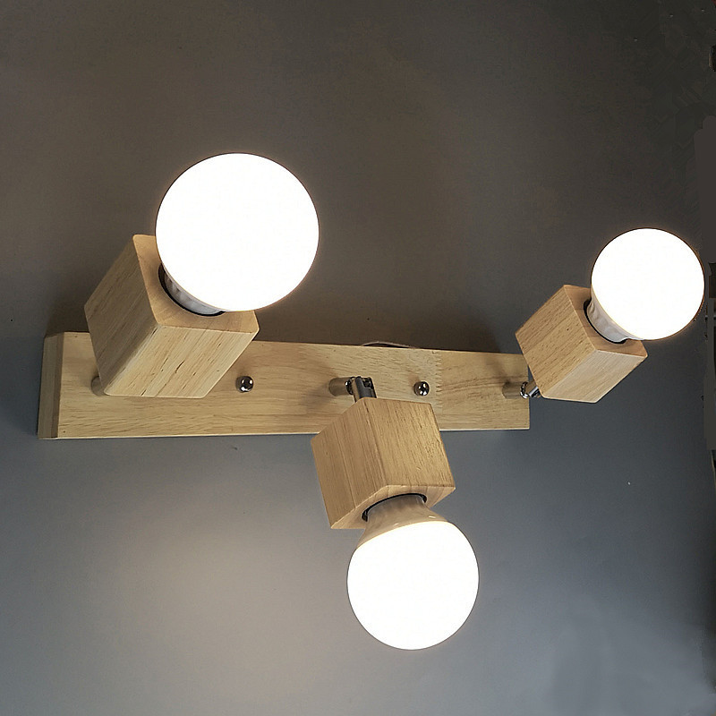 Nordic Modern Wood Square Ceiling Lights for Living Room Kitchen Porch Aisle corridor decor ceiling lamp(WH-WA-55)
