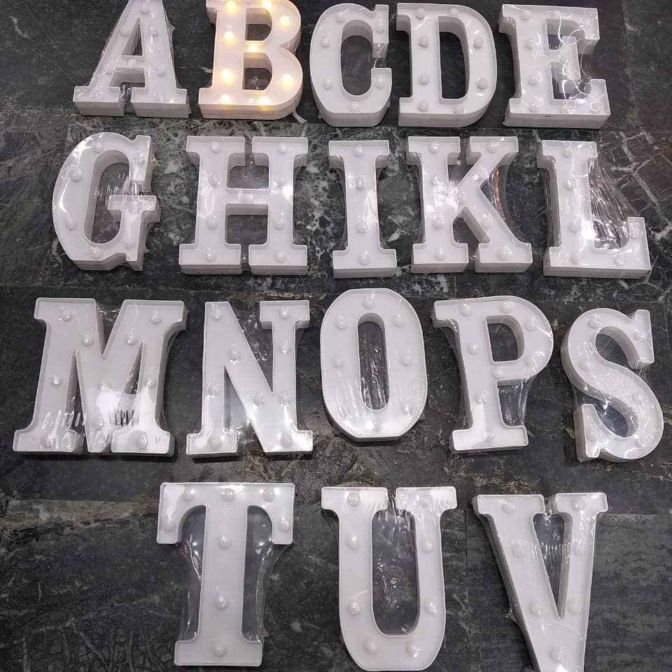 Plug Power Supply Decoration Led Marquee Letters 2ft 3ft 4ft 5ft Giant Light Up Numbers