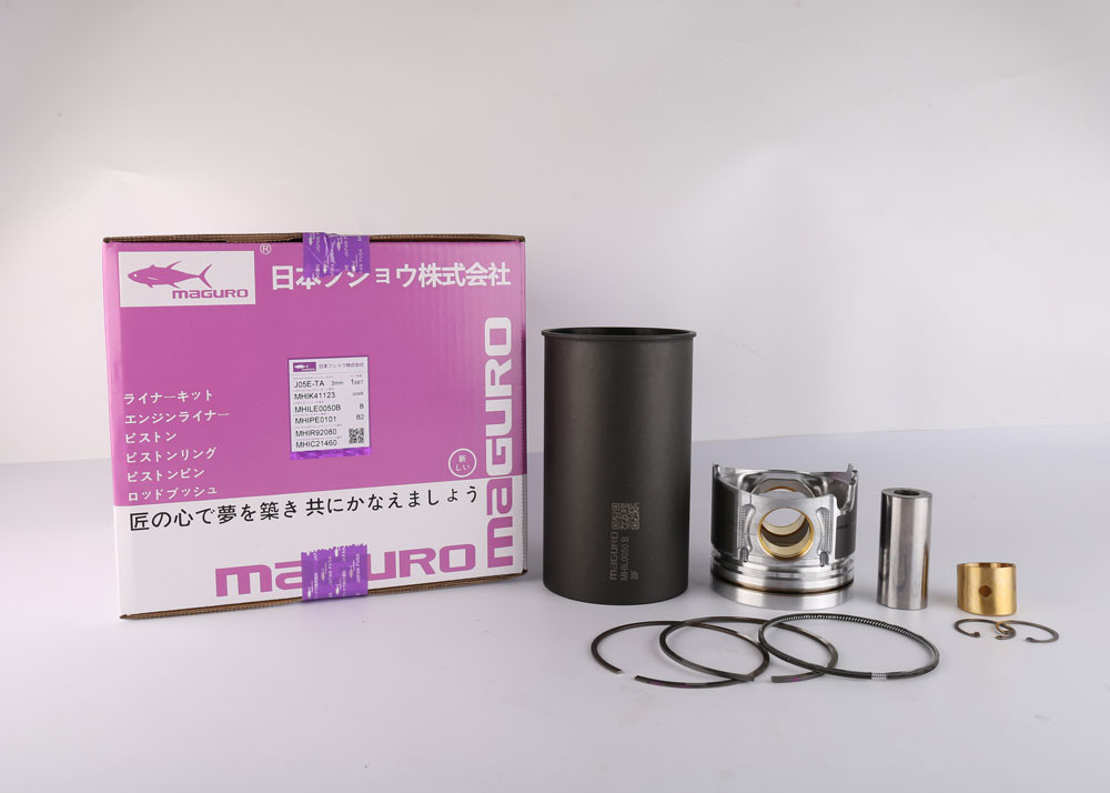 HINO J05E-TA 3mm Diesel Engine Liner Kit , S130A-E0101/97 liner piston set