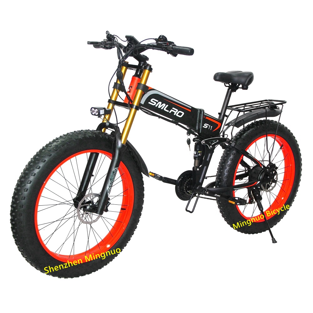 21 Speed Folding Bike With Fat Tires ODM Available Multiapplication