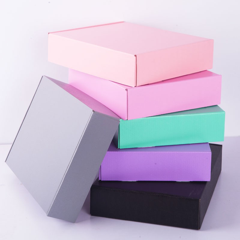 Custom Kraft Corrugated Paper Clothing Shipping Mailing Gift Boxes with Logo Printing