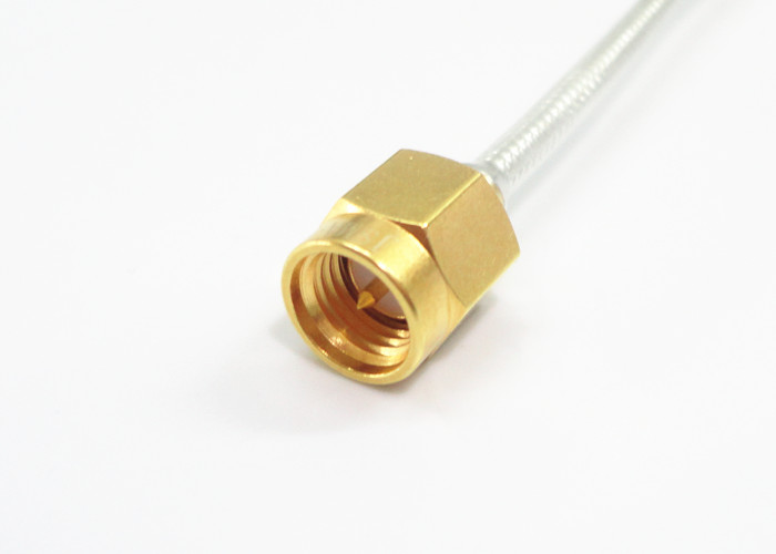 Copper Connector Male RF Cable Assemblies SMA 50 Ohm Gold Plated