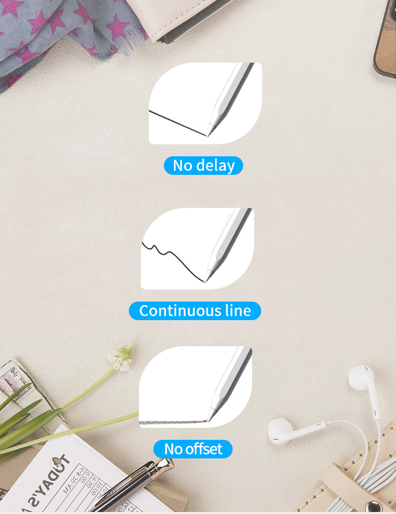 Active Universal Stylus Pen For Touch Screens Smartphones Tablets