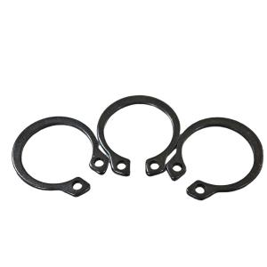 China Mechanical Dimentions Black C Type Washer Retaining Ring Circlips Open End Lock Washer on sale